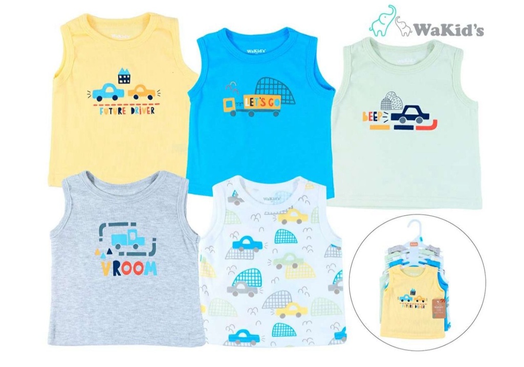 SET 5 PZS CAMISETAS P/BEBE