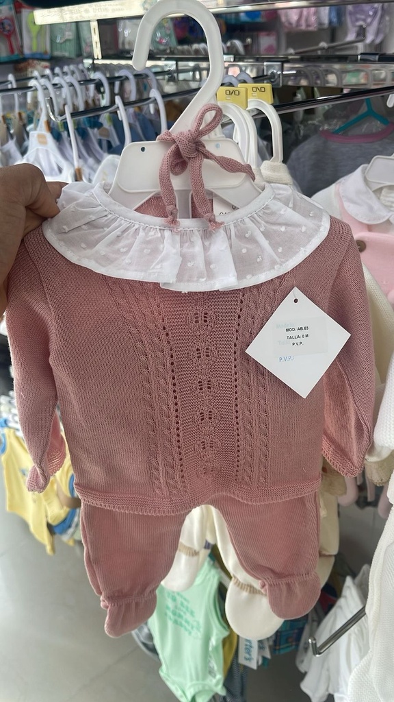 CONJUNTO POLAINA HILO PERLE