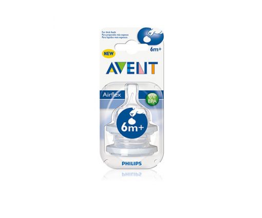 2 Tetinas Philips AVENT Flujo Espeso Anti-cólico