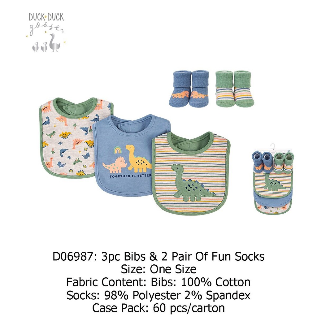 SET DE BABEROS Y MEDIAS