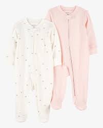 Baby  2-Way Zip Cotton Sleep & Play Pajamas