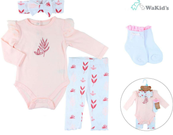 SET 4 PZS ROPA Y ACCS. PARA BEBE