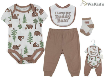 SET 4 PZS ROPA Y ACCS. P/BEBE