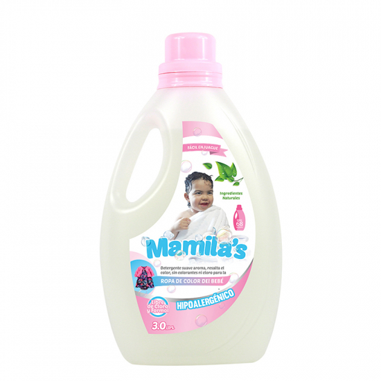 Detergente Para Ropa De Color Del Bebé Mamilas 3 Lt