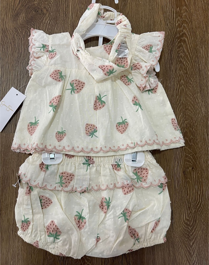 SET 3 PCS PARA BEBE NIÑA 3-6 M