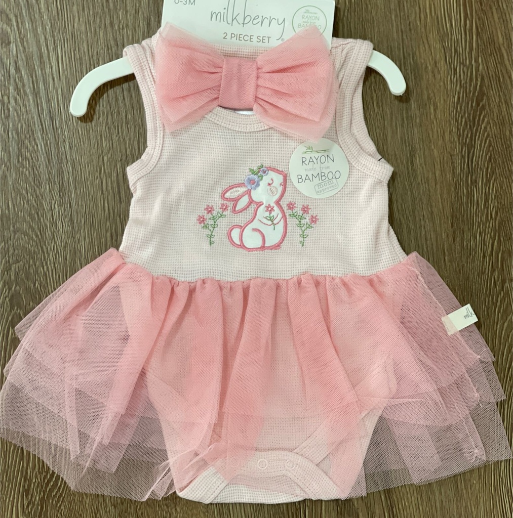 SET 2 PIECE MILK BERRY 0-3 M