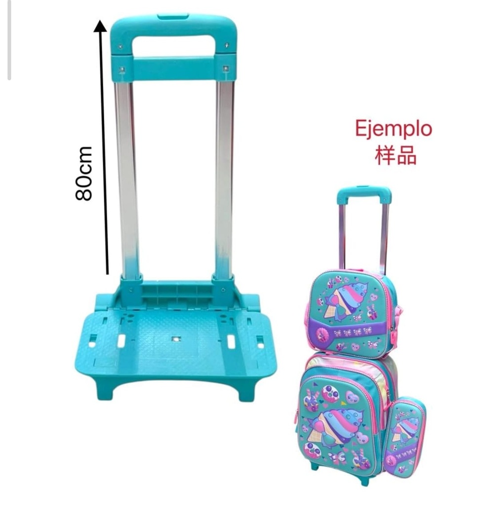 BASE DE RUEDA P/MOCHILA VERDE AQUA