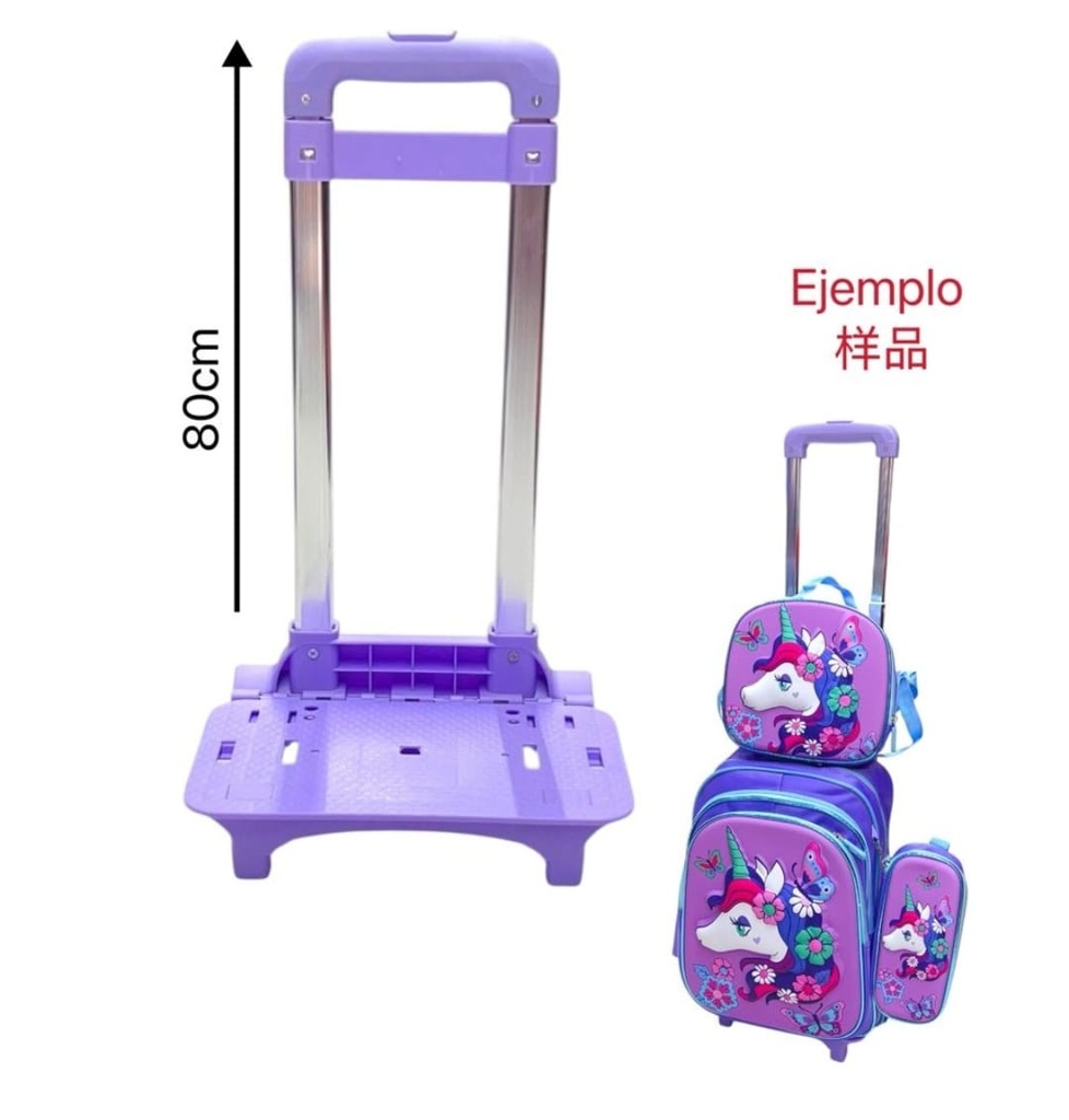 BASE DE RUEDA P/MOCHILA MORADO