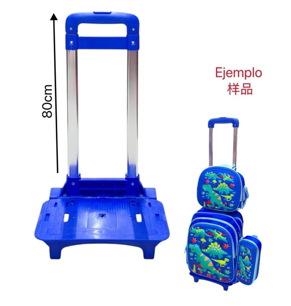BASE DE RUEDA P/MOCHILA AZUL