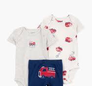 Baby Boy 3-Piece Fire Truck Little Character Set