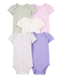 Carter´s Pack 5 Bodies Mangas Cortas