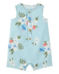 Romper Con Botones Tropical Carter's RN