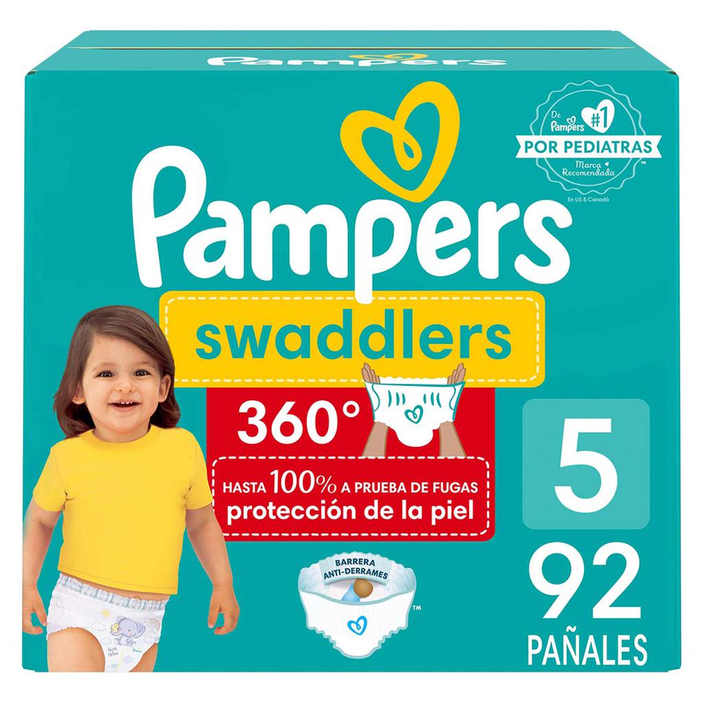 Pampers Pañales Swaddlers 360° Talla 5 / 92 Unidades