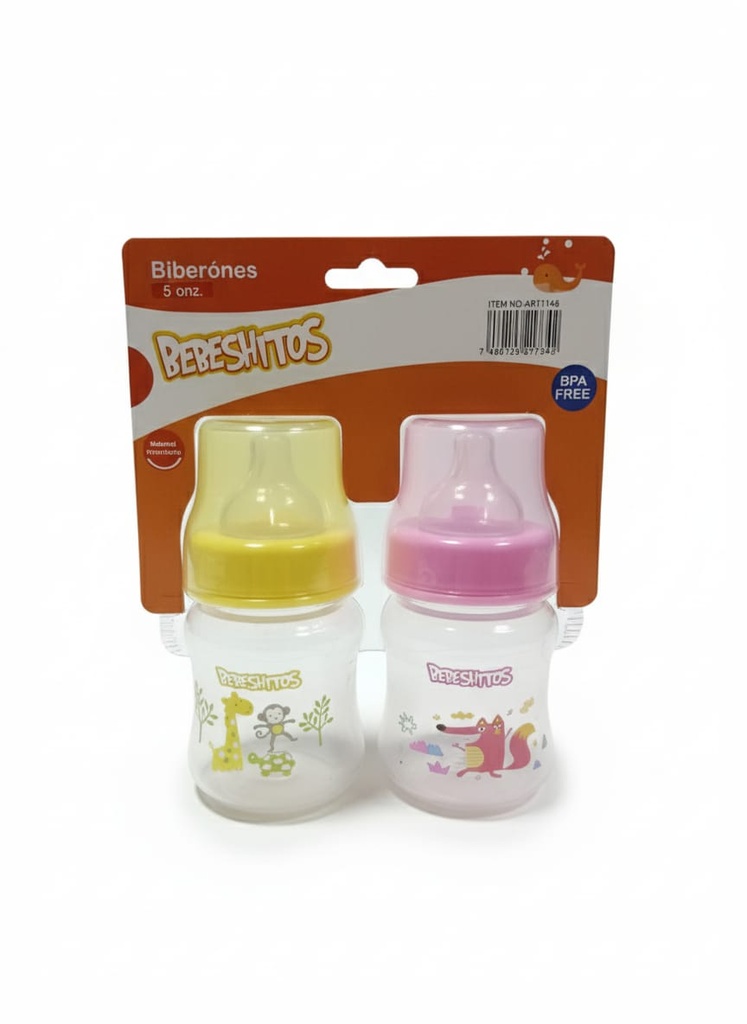 BIBERON 5 OZ. 2 PCS AR11148