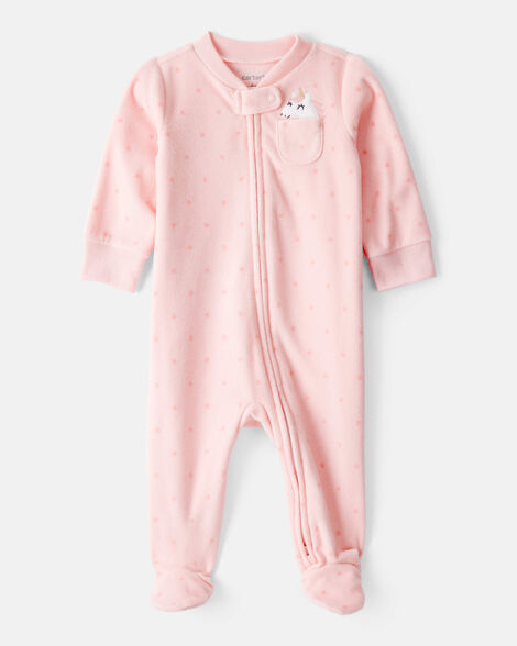 Baby Boy Dinosaur 2-Way Zip Cotton Sleep & Play Pajamas