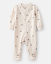 Baby Sheep Print 100% Cotton Long-Sleeve Sleep & Play - Ivory