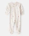 Baby Mini Christmas 100% Cotton Sleep & Play Pajamas - Cream