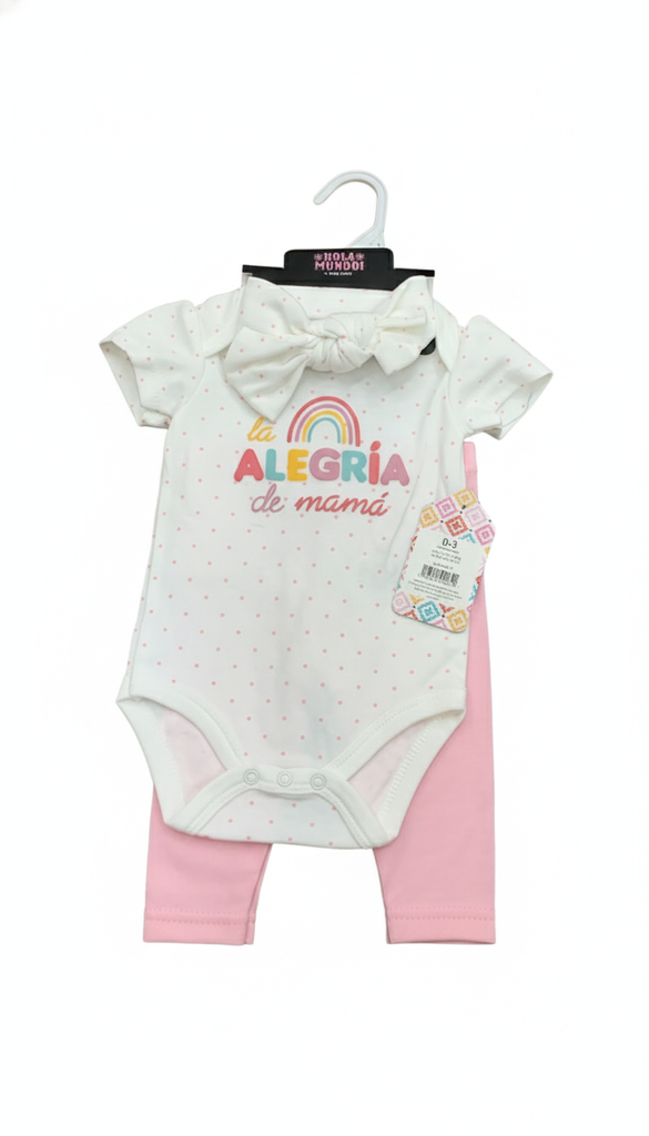 CONJUNTO P/BEBE DE 3 PCS