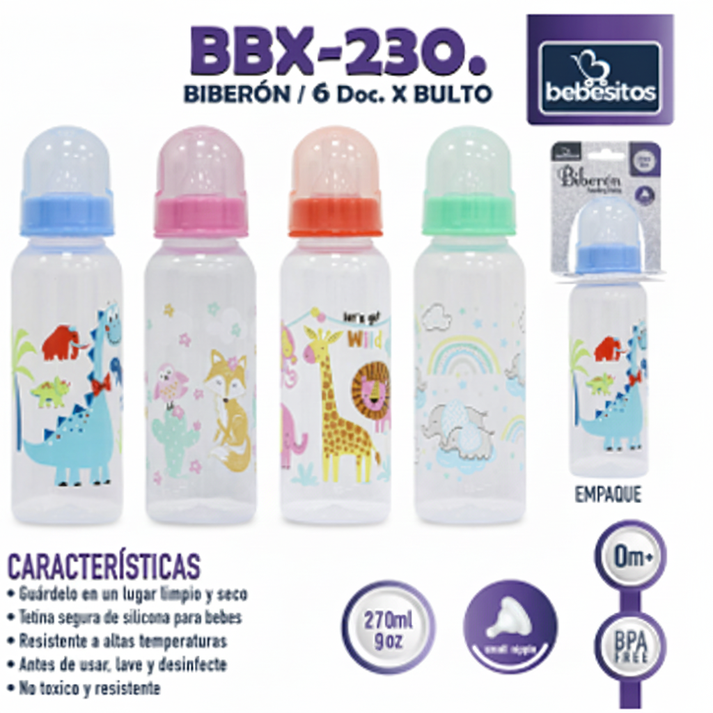 BIBERON 9 OZ. PARA BEBE