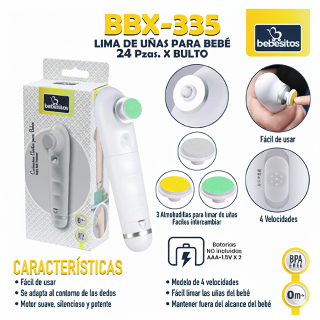 LIMA DE UÑAS PARA BEBE ELECTRICA