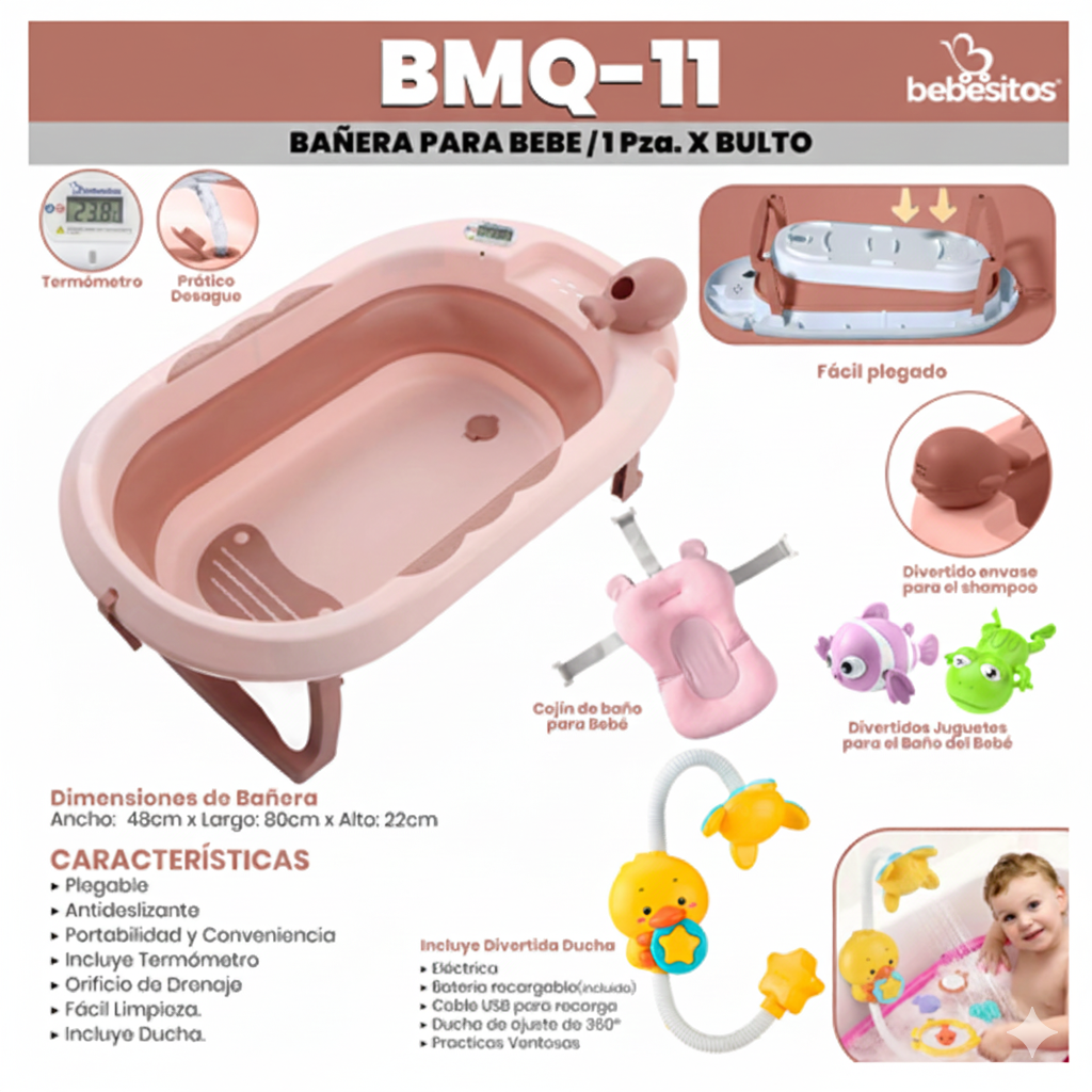 BAÑERA PLEGABLE PARA BEBE