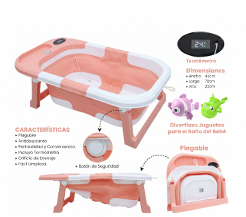 BAÑERA PARA BEBE PLEGABLE FOLD