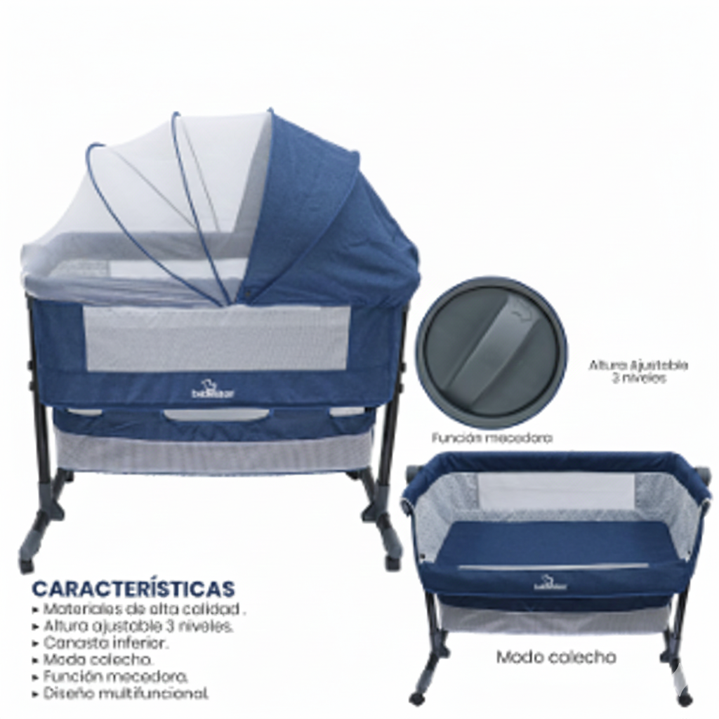 MOISES CATRE PARA BEBE BEBESITOS AZUL MARINO