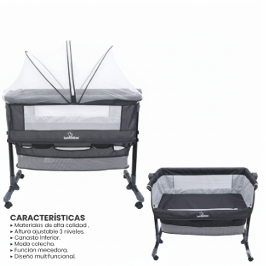 MOISES CATRE PARA BEBE BEBESITOS GRIS