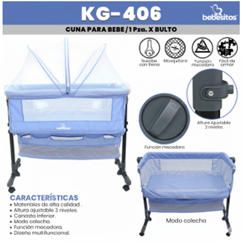 MOISES CATRE PARA BEBE BEBESITOS AZUL CIELO