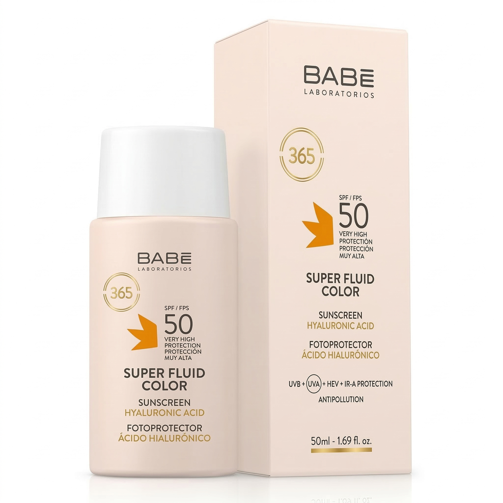 FOTOPROTECTOR SUPER FLUIDO COLOR BABE SPF 50  50ML.