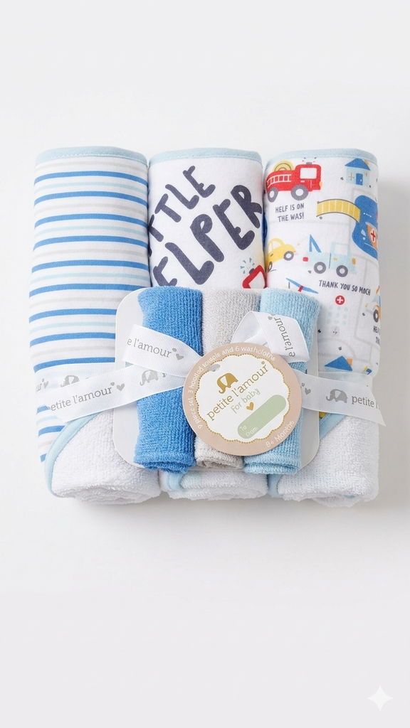 SET DE TOALLA DE BAÑO 3 PCS NIÑO