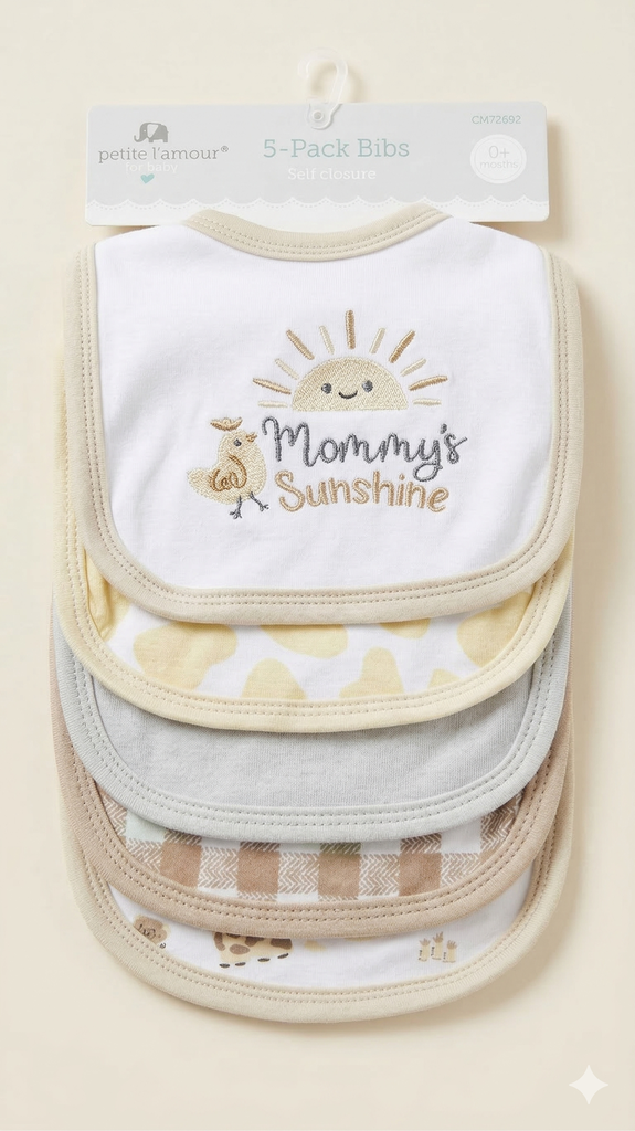 Set de baberos 5 PCS