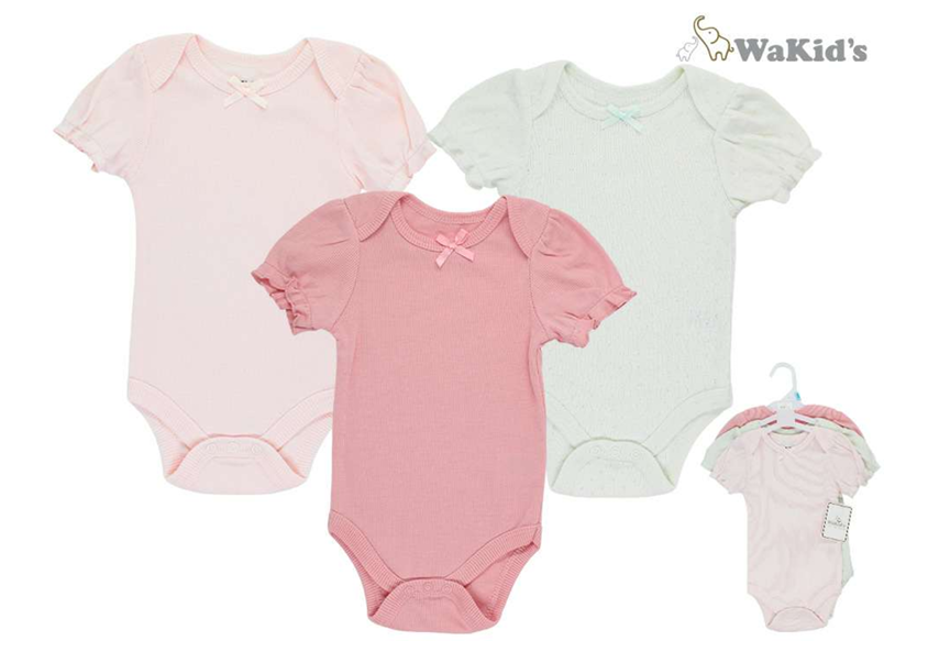 SET 3 PZS DE BODY PARA BEBE NIÑA