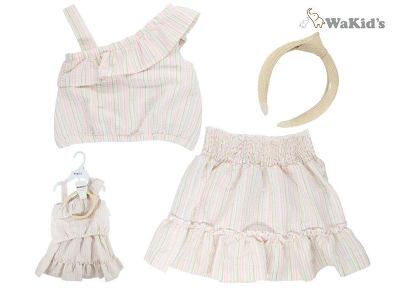 SET TOP MAS FALDA MAS VINCHA PARA BEBE NIÑA