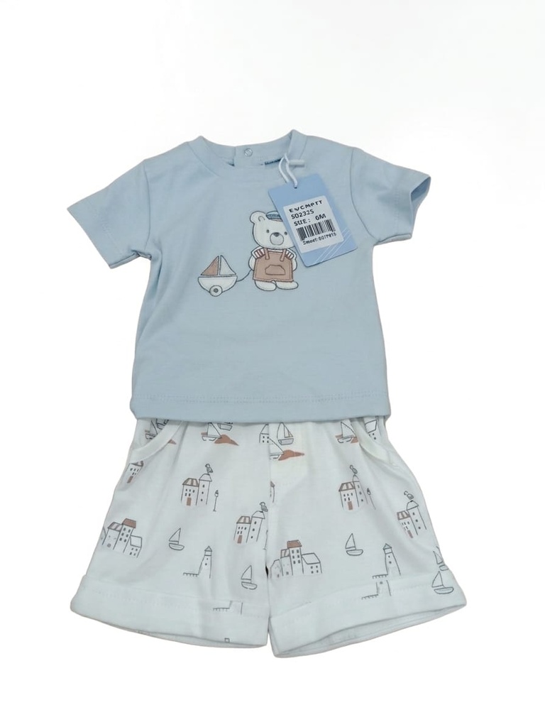 ROPA DE BEBE NINA CONJUNTO SHORT