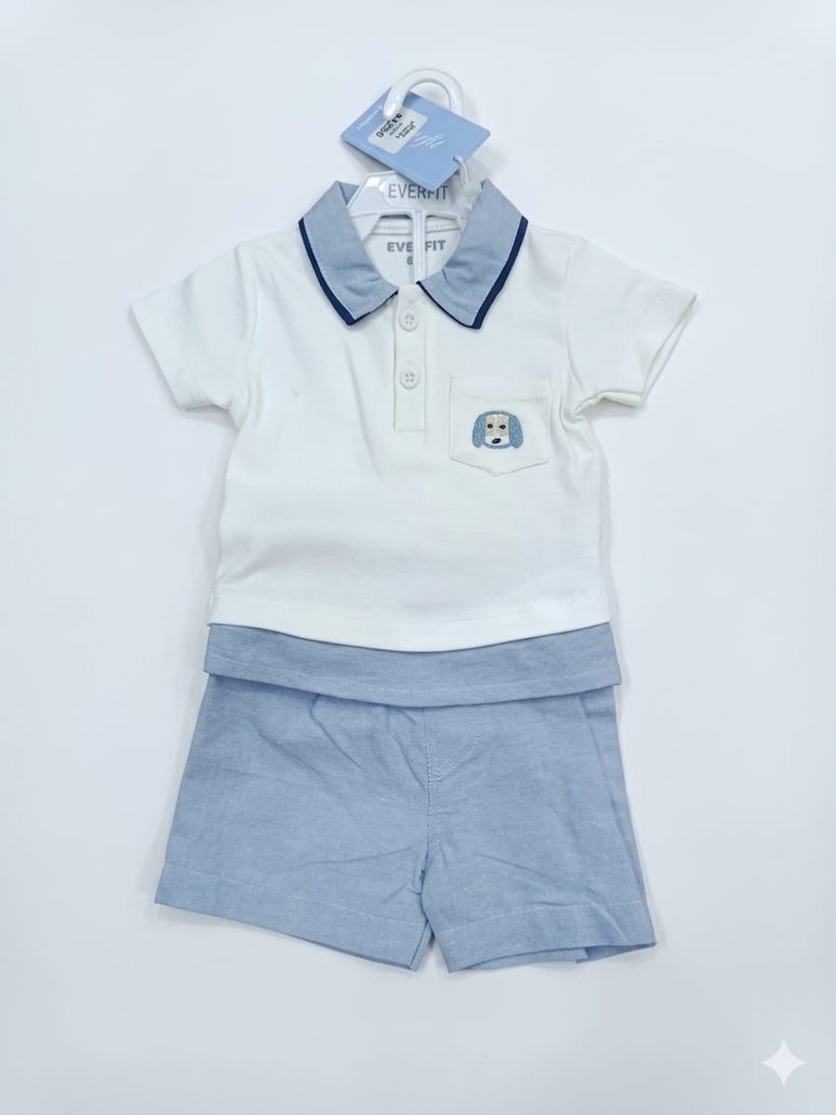 ROPA DE BEBE NINO CONJUNTO SHORT