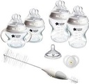 Tommee Tippee Natural Start - Juego de 8 biberones y chupones para bebé, 2 botellas anticólicos sin BPA de 5 onzas y 2 botellas anticólicos de 9 onzas, 2 pezones de flujo extra lento y medio, 2