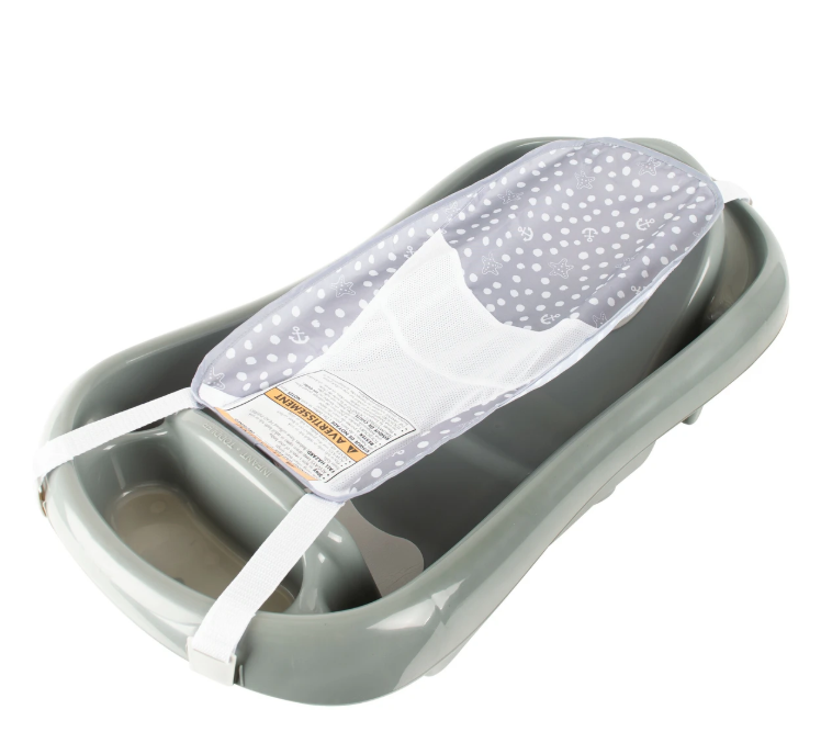 BAÑERA GRIS CON MALLA