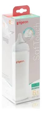PIGEON SOFTOUCH BIBERON ROSCA BLANCA 330 ML. 11 OZ.