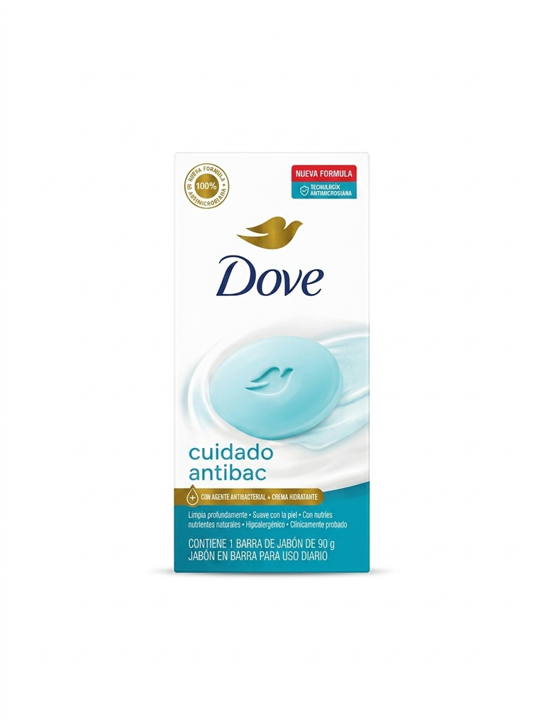 Kit Sabonete em Barra Antibacteriano Dove Cuida & Protege 90g 6 unidades