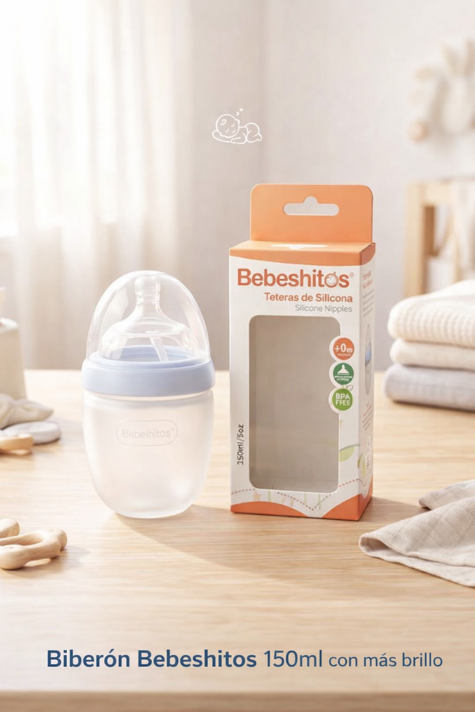 BIBERON SILICONA 5 OZ. BEBESHITOS