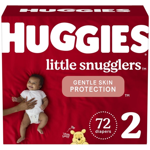 [451811] PAÃ±ALES LITTLE SNUGGLERS DE HUGGIES - TAMAÃ±O 2 (72CT)