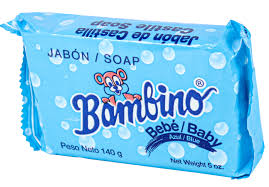 JABÃN BAMBINO BEBÃ AZUL 140 GRS