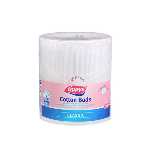 [1036072] BASTONCILLOS DE ALGODON ESTUCHE PLASTICO 200U 1036072