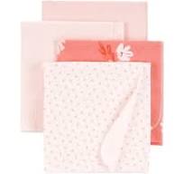 [9P552210] PINK BABY 4-PACK RECEIVING BLANKETS
