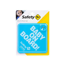 [TS236] SAFETY 1ST AZUL DE BEBÃ© A BORDO DE SIGNO