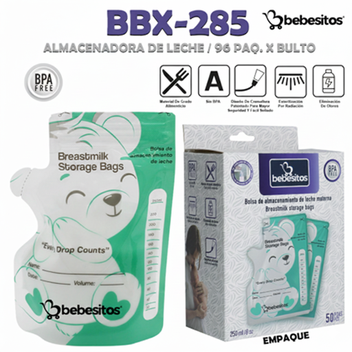 [BBX-285] BOLSAS DE ALMACENAMIENTO BEBESITOS 50 UND