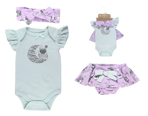 SET BODY+ FALDA+ VINCHA P/BEBE R-90704
