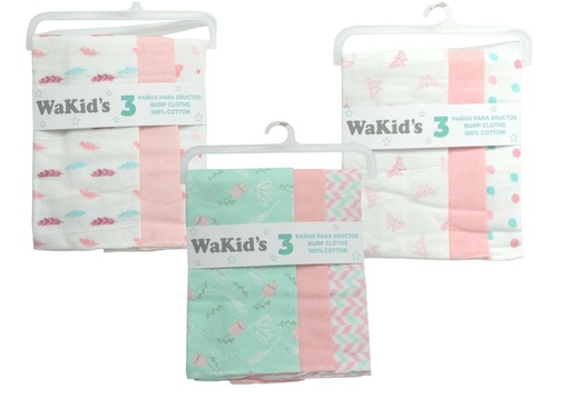 [A-77232] SET 3 PAÃOS DE ERUPTO P/BEBE A-77232