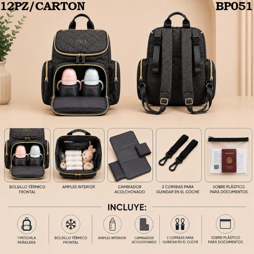 [BP051] MOCHILA PAÑALERA BP051